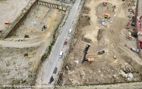Luftbilder der Baustelle Alexisquartier in Neuperlach