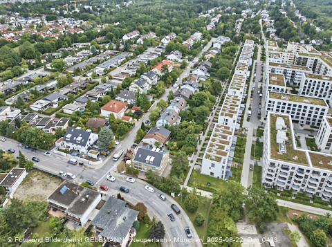 Luftbilder der Baustelle Alexisquartier in Neuperlach