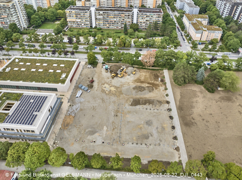 22.08.2025 - Baustelle zur Grundschule am Karl-Marx-Ring in Neuperlach