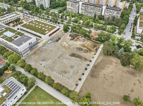 22.08.2025 - Baustelle zur Grundschule am Karl-Marx-Ring in Neuperlach