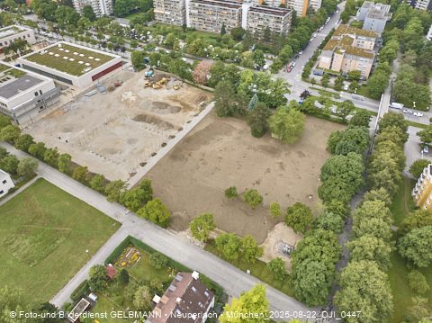 22.08.2025 - Baustelle zur Grundschule am Karl-Marx-Ring in Neuperlach