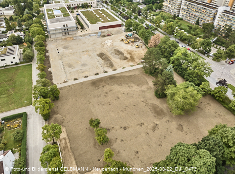 22.08.2025 - Baustelle zur Grundschule am Karl-Marx-Ring in Neuperlach