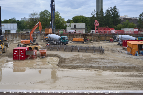 27.08.2025 - DEMOS-Baustelle und BayernHeim-Baustelle Alexiqauartier in Neuperlach