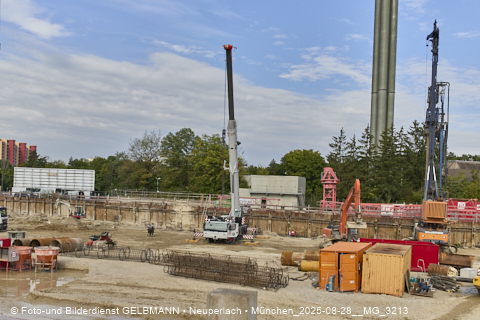 28.08.2025 - DEMOS-Baustelle und BayernHeim-Baustelle Alexiqauartier und BayernHeim in Neuperlach