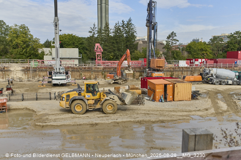 28.08.2025 - DEMOS-Baustelle und BayernHeim-Baustelle Alexiqauartier und BayernHeim in Neuperlach