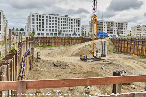 30.08.2025 - DEMOS-Baustelle und BayernHeim-Baustelle Alexiqauartier und BayernHeim in Neuperlach