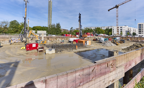 03.09.2025 - DEMOS-Baustelle und BayernHeim-Baustelle Alexiqauartier und BayernHeim in Neuperlach