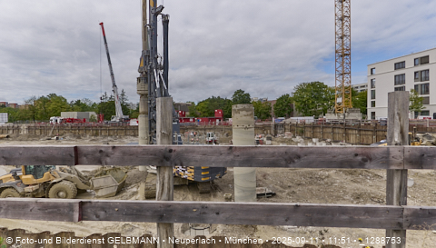 Baustelle Alexisquartier und BayernHeim in Neuperlach