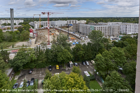 Baustelle Alexisquartier und BayernHeim in Neuperlach