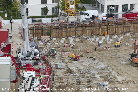 Baustelle Alexisquartier und BayernHeim in Neuperlach