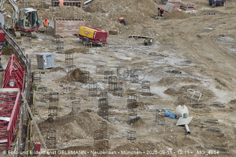 Baustelle Alexisquartier und BayernHeim in Neuperlach