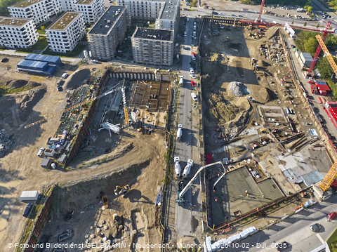 02.10.2025 - Baustelle BayernHeim und DEMOS im Alexisquartier