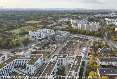 Baustelle Alexisquartier und BayernHeim in Neuperlach