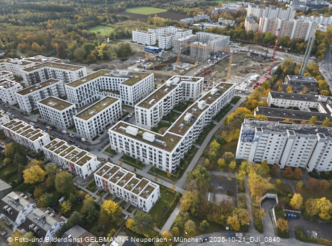 Baustelle Alexisquartier und BayernHeim in Neuperlach