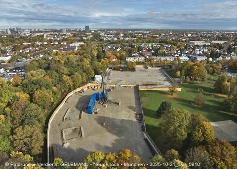 21.10.2025 - Geothermiebohrung am Ostpark und Michaelibad im Herbst 2025