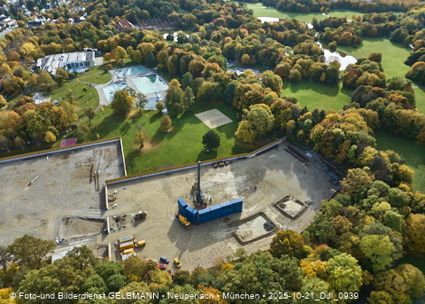 21.10.2025 - Geothermiebohrung am Ostpark und Michaelibad im Herbst 2025