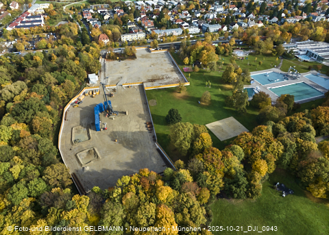 21.10.2025 - Geothermiebohrung am Ostpark und Michaelibad im Herbst 2025