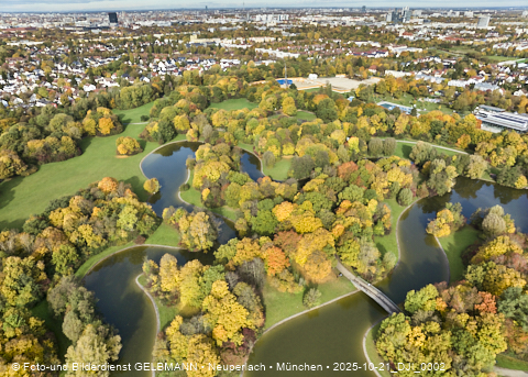21.10.2025 - der Ostpark mit See und Biergarten im Herbst 2025