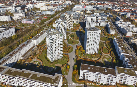 05.11.2025 - Siemenswerke in Obersendling mit Neubau einer Hochhaussiedlung