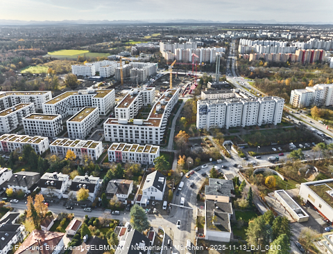 Baustelle Alexisquartier und BayernHeim in Neuperlach