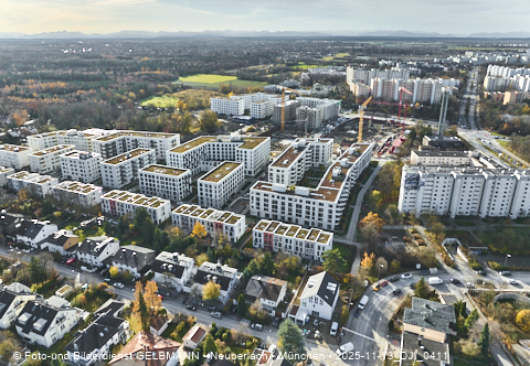 Baustelle Alexisquartier und BayernHeim in Neuperlach