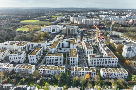 Baustelle Alexisquartier und BayernHeim in Neuperlach