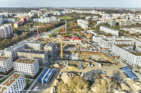 Baustelle Alexisquartier und BayernHeim in Neuperlach