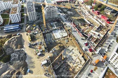 Baustelle Alexisquartier und BayernHeim in Neuperlach