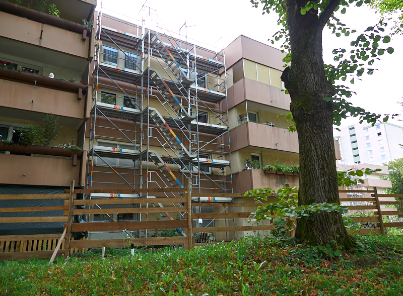 14.08.2019 - Die Aufstockungsarbeiten am OMGR beginnen