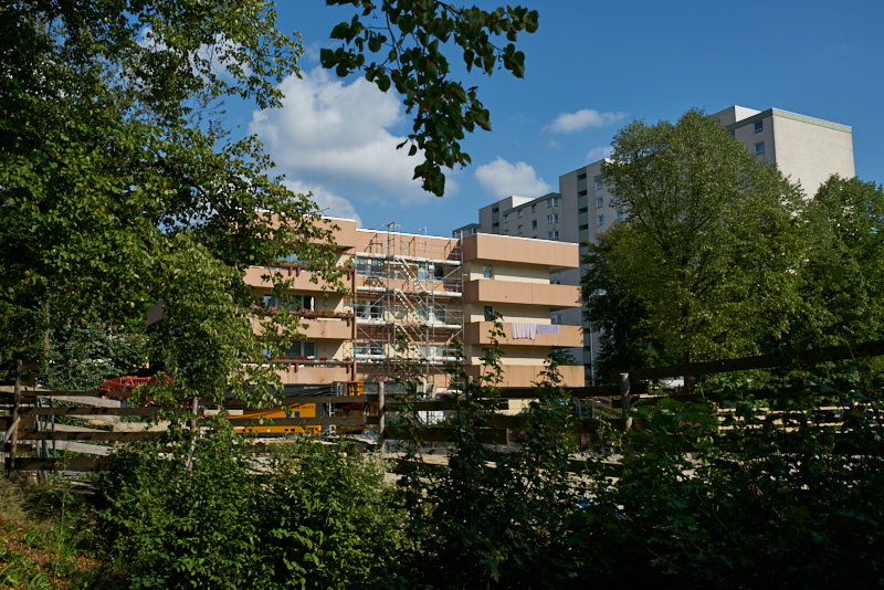 30.08.2019 - Die Spundwände sind vorerst gebohrt