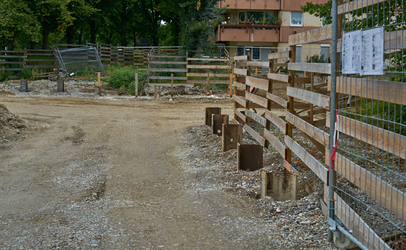 06.09.2019 - Aufstockungsbaustelle Oskar-Maria-Graf-Ring im September 2019
