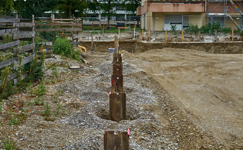 06.09.2019 - Aufstockungsbaustelle Oskar-Maria-Graf-Ring im September 2019