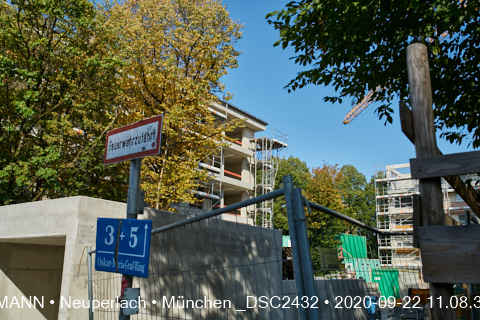 22.09.2020 - Aufstockungsbaustelle Oskar-Maria-Graf-Ring in Neuperlach