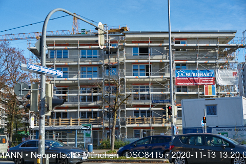 13.11.2020 - Aufstockungsbaustelle Oskar-Maria-Graf-Ring in Neuperlach