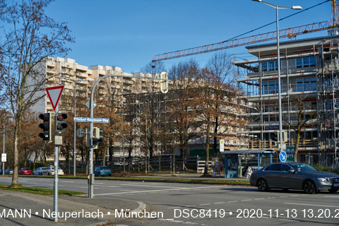 13.11.2020 - Aufstockungsbaustelle Oskar-Maria-Graf-Ring in Neuperlach