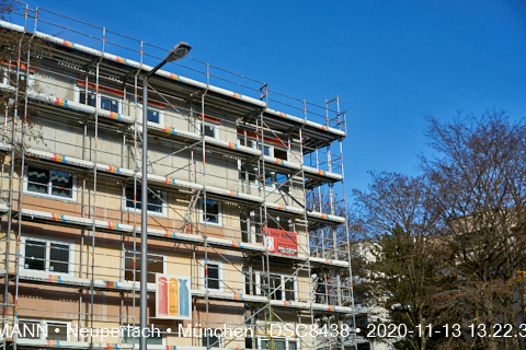 13.11.2020 - Aufstockungsbaustelle Oskar-Maria-Graf-Ring in Neuperlach