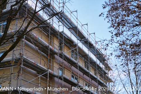 13.11.2020 - Aufstockungsbaustelle Oskar-Maria-Graf-Ring in Neuperlach