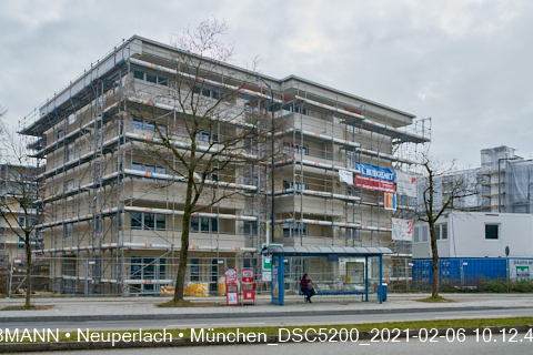 06.02.2021 - neuperlach.org.gelbmann.org zeigen die Aufstockungsbaustelle Oskar-Maria-Graf-Ring