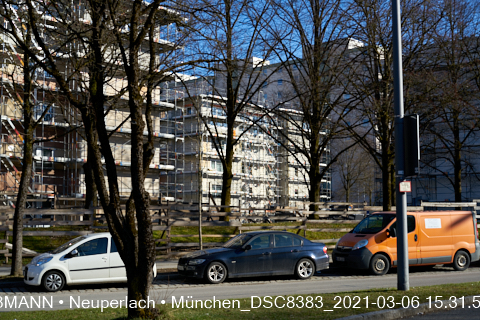 06.03.2021 - neuperlach.org.gelbmann.org zeigt die Aufstockungam Oskar-Maria-Graf-Ring in Neuperlach