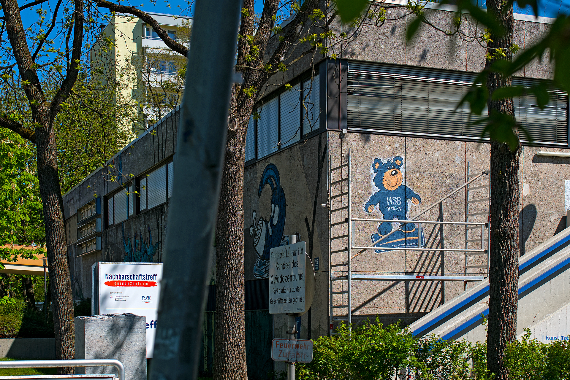 #Neuperlach, #Quiddezentrum, #Kultur, #Kunst, #Kunsttreff, #Streetart, #Grafitties, #Abriss, #Neubau, #CAZ123