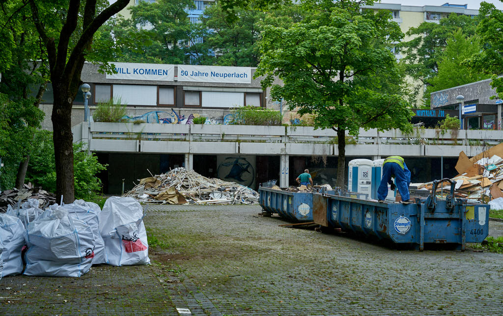 15.07.2021 - Entkernung im Quiddezentrum in Neuperlach