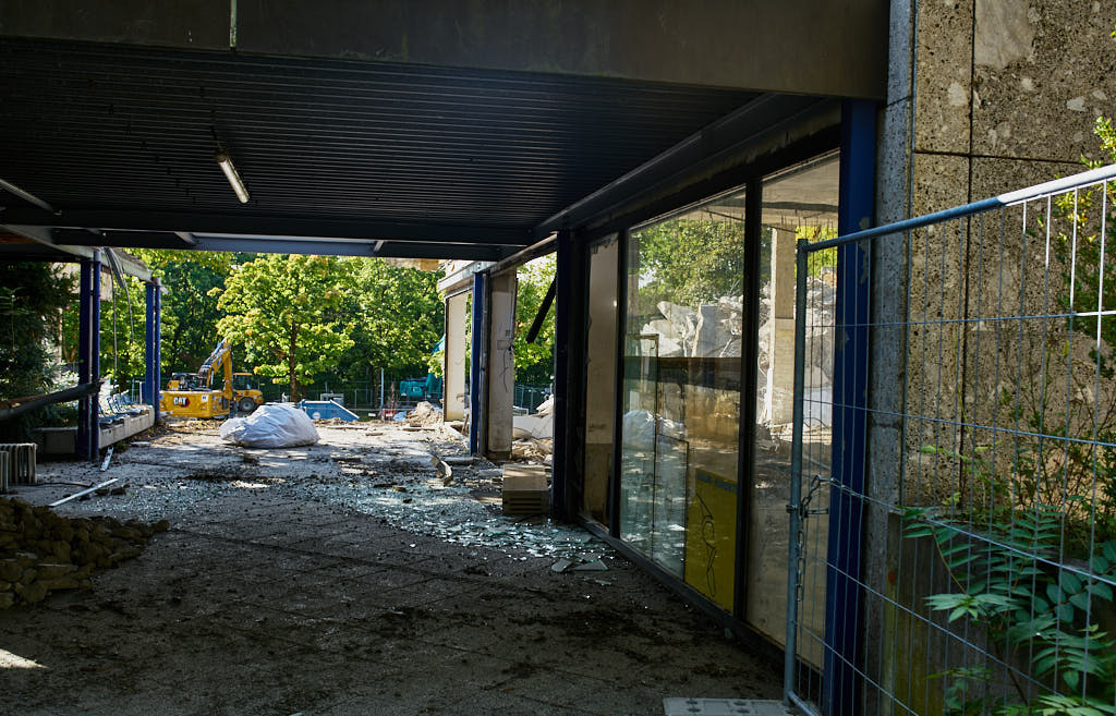 24.09.2021 - Abrissbegin des Quiddezentrums in Neuperlach