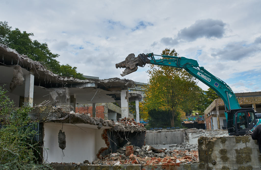 29.09.2021 - Abrissbegin des Quiddezentrums in Neuperlach
