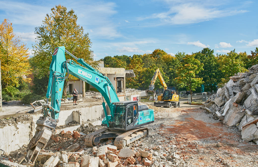 30.09.2021 - Abrissbegin des Quiddezentrums in Neuperlach