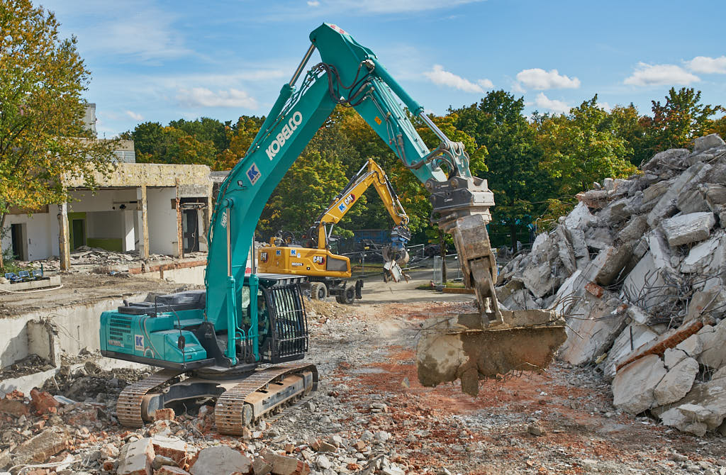 30.09.2021 - Abrissbegin des Quiddezentrums in Neuperlach
