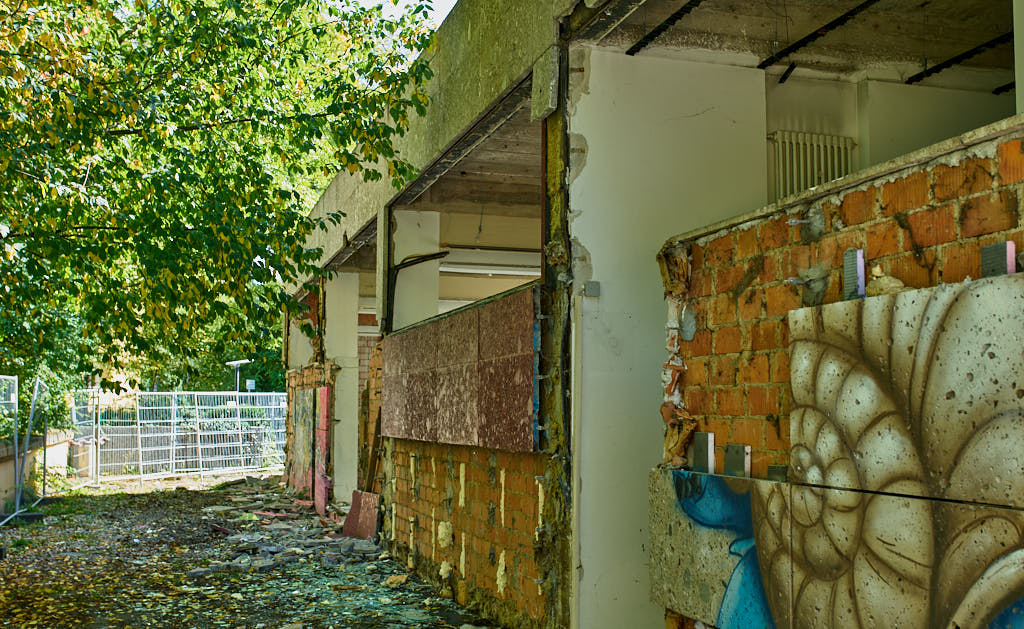 01.10.2021 - Abrissbegin des Quiddezentrums in Neuperlach