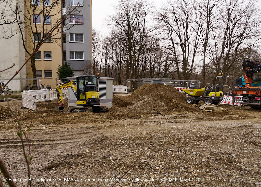17.03.2022 - Abriss-Baustelle Quiddezentrum in Neuperlach