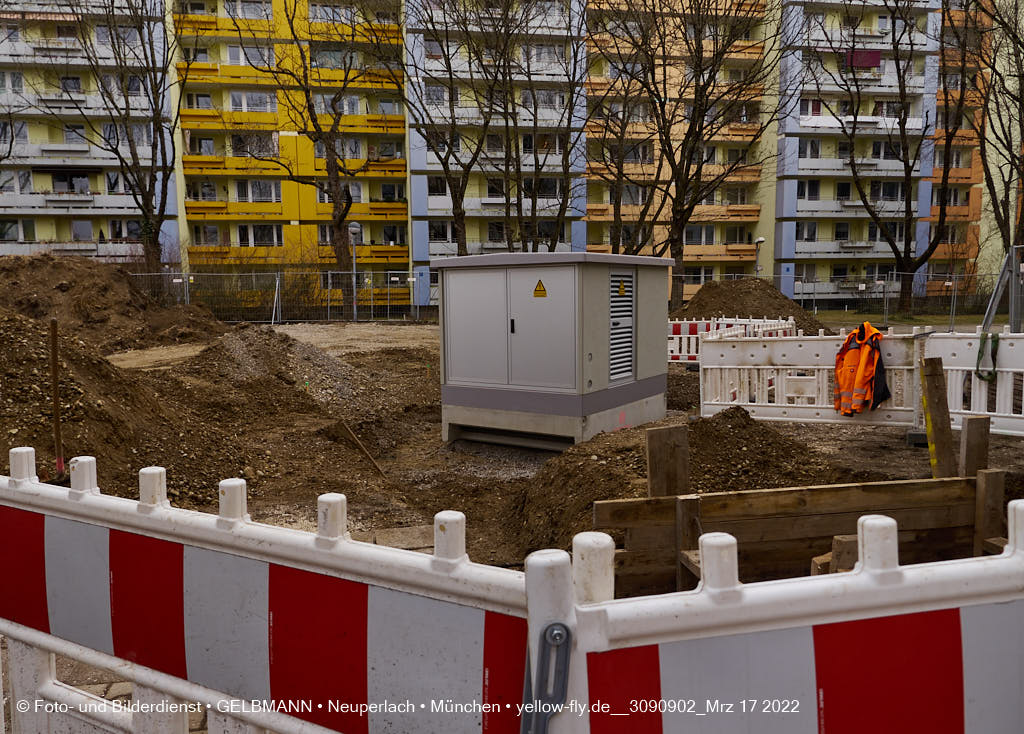 17.03.2022 - Abriss-Baustelle Quiddezentrum in Neuperlach